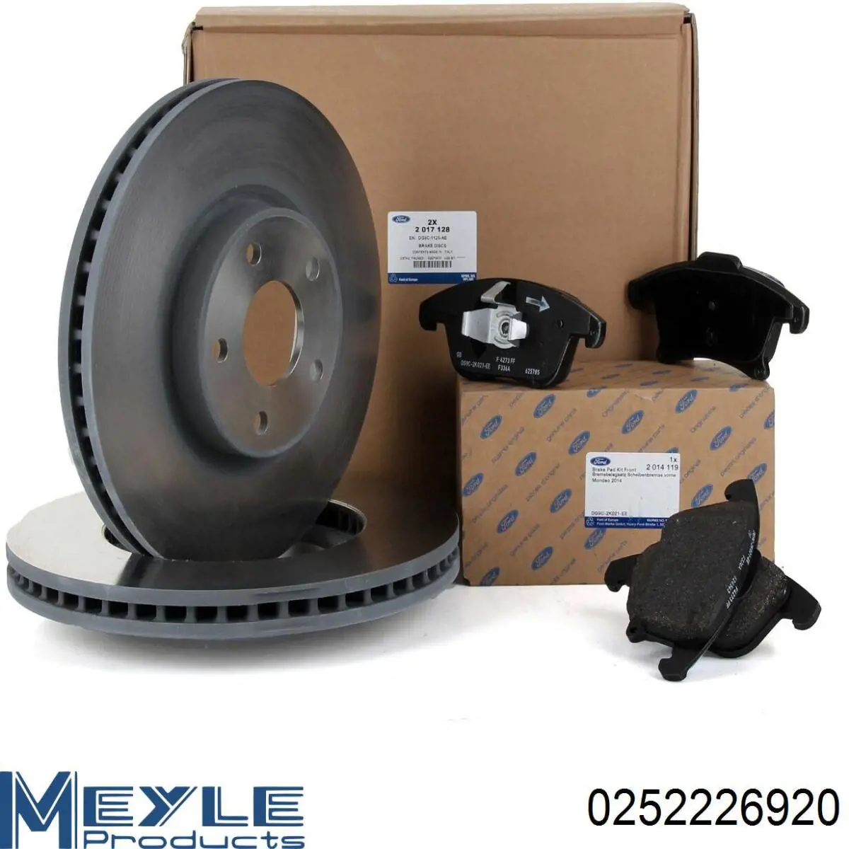 FU2Z2V001F Ford Sapatas do freio dianteiras de disco