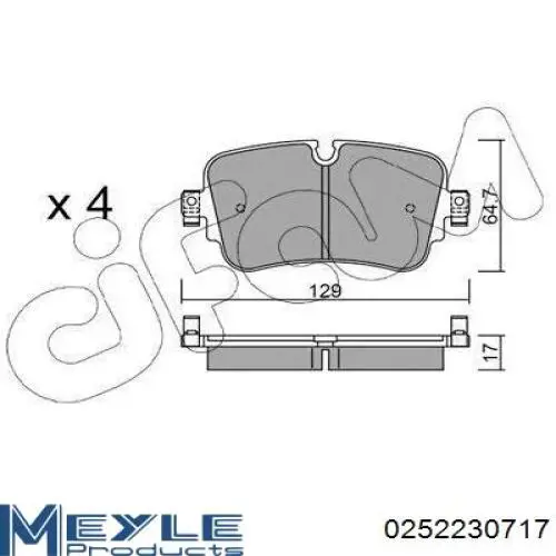 Купить 231895 Power Stop Колодки тормозные задние, дисковые