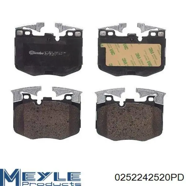 Передние тормозные колодки 0252242520PD Meyle