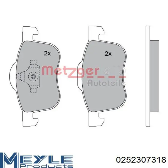 Купить D267E Dafmi Колодки тормозные