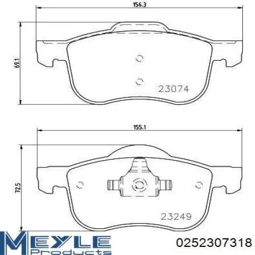 Тормозные колодки Dafmi D267E