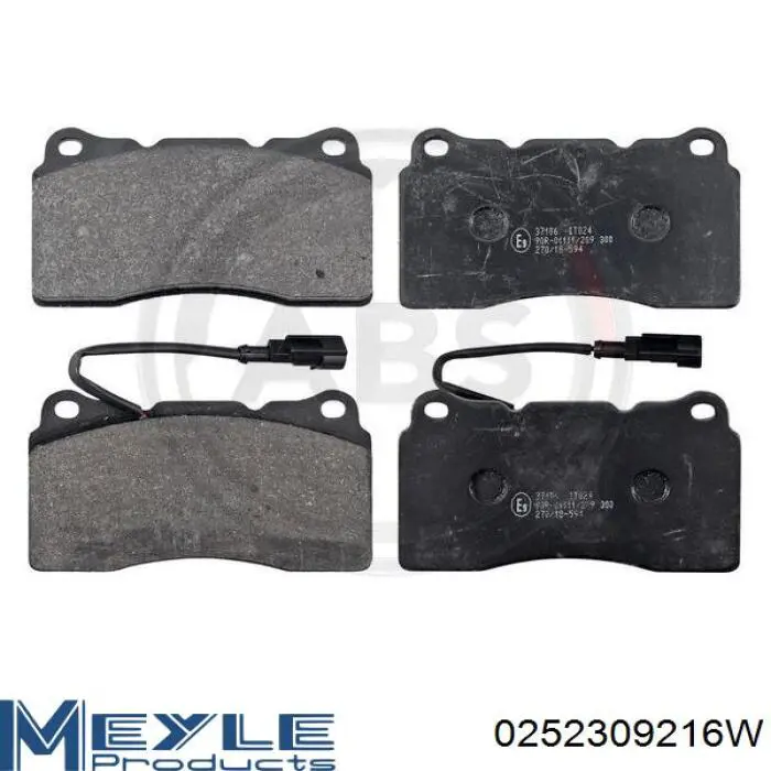 980156041 Maserati Колодки передние