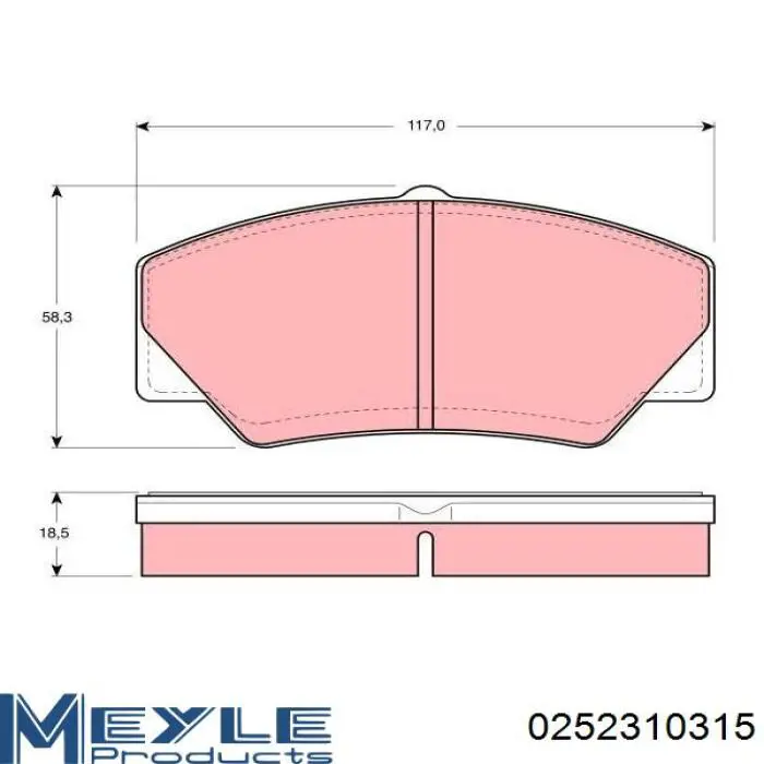 Передние тормозные колодки 986466402 Bosch