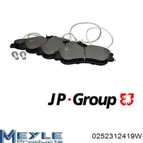 Передние тормозные колодки 0252312419W Meyle