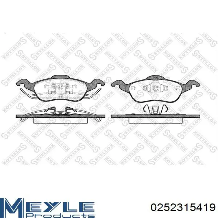 98AX2K021AD Ford Колодки передние