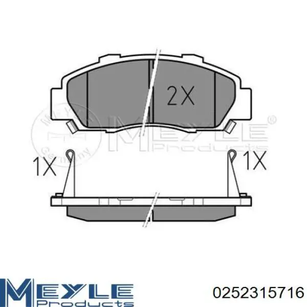 Задние тормозные колодки 1634201120 Mercedes