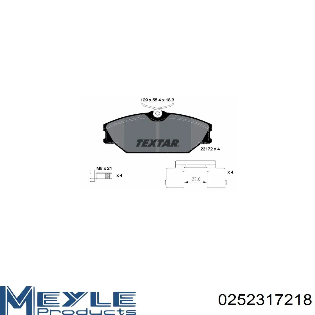 Передние тормозные колодки 410607125R Renault (RVI)