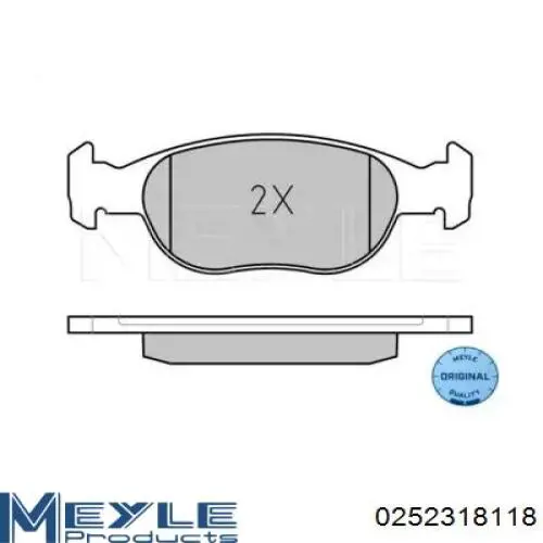 Передние тормозные колодки 986424544 Bosch