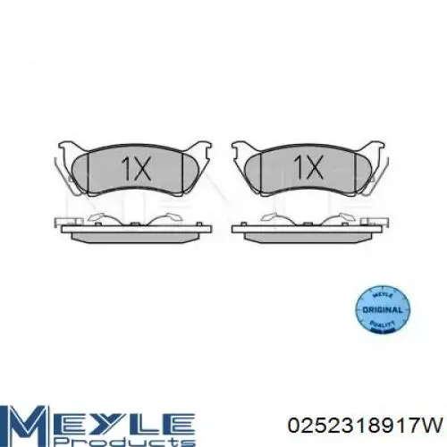 Задние тормозные колодки 986424648 Bosch
