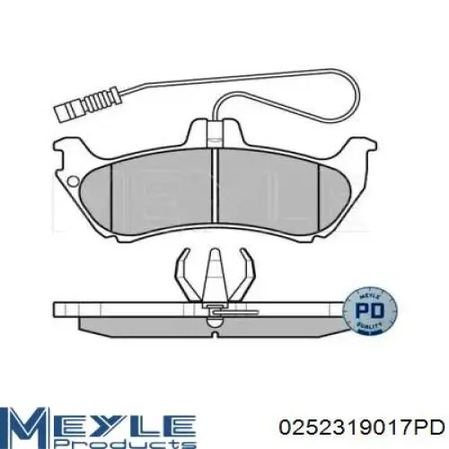 Задние тормозные колодки A164200520 Mercedes