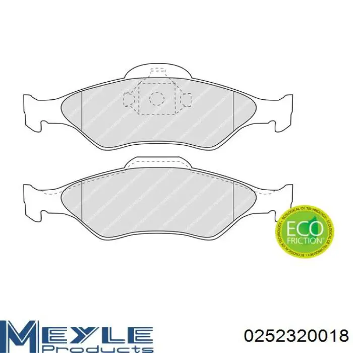 Купить 0252320018 Meyle Колодки тормозные