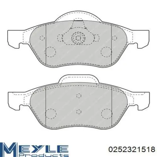 Передние тормозные колодки MBF015160 Mando
