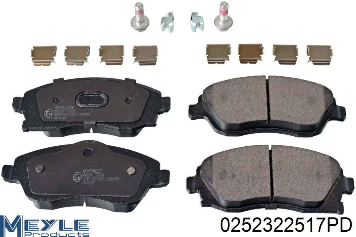 Передние тормозные колодки 95519746 Opel