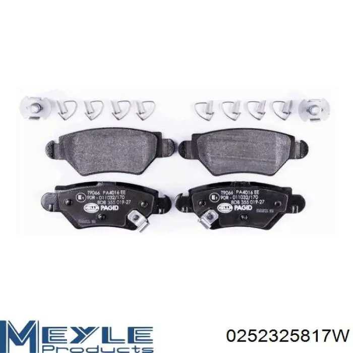 9195641 Opel Колодки тормозные дисковые комплект