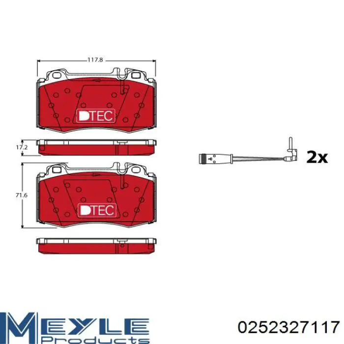 Купить A0044200820 Mercedes Колодки тормозные