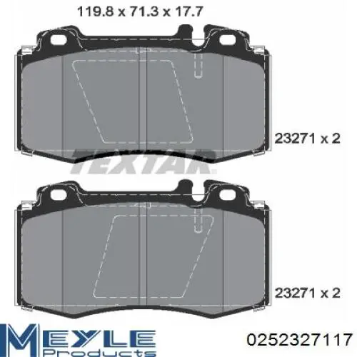 BDS493 Starline Колодки передние