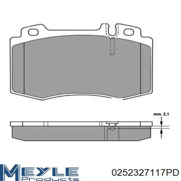Купить 0252327117PD Meyle Колодки тормозные