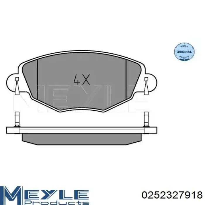 Передние тормозные колодки 0252327918 Meyle