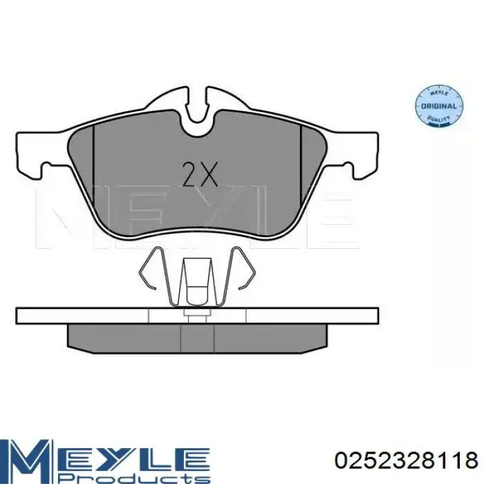 Передние тормозные колодки 252328118 Meyle