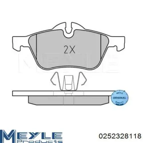 Передние тормозные колодки 252328118 Meyle