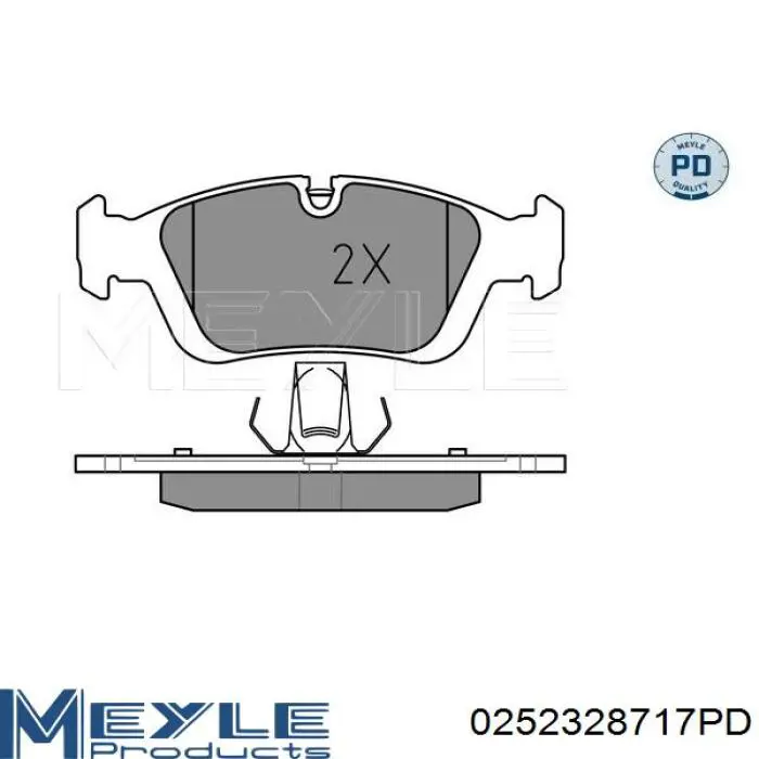 Колодки Meyle 0252328717PD цена, от 25.34 USD