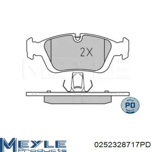 Купить 0252328717PD Meyle Колодки тормозные