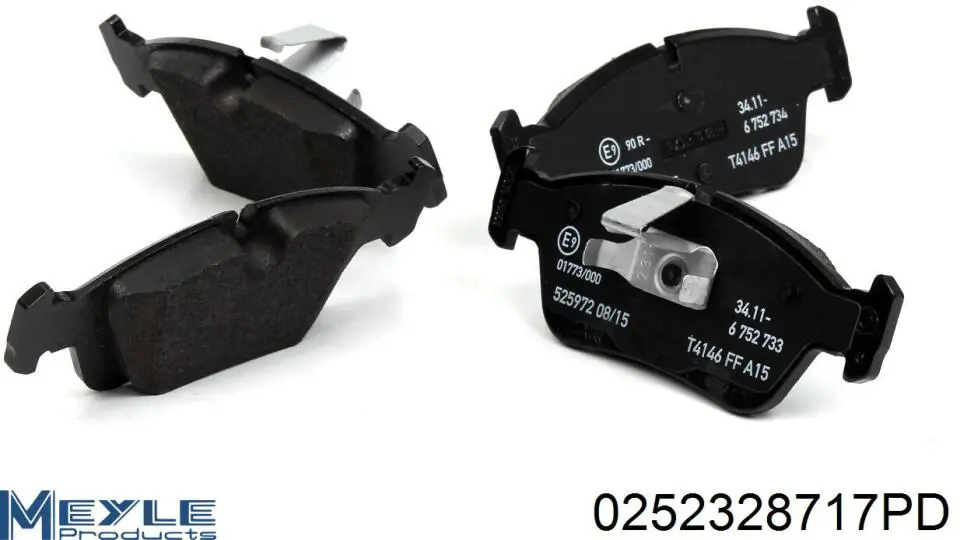 Купить 0252328717PD Meyle Колодки тормозные