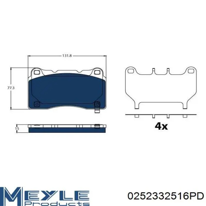 Тормозные колодки Renault (RVI) 410609317R