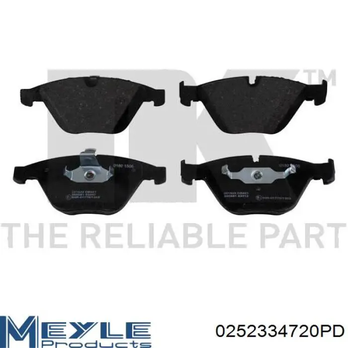 Передние тормозные колодки 0252334720PD Meyle