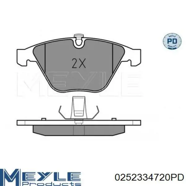 0252334720PD Meyle Колодки передние