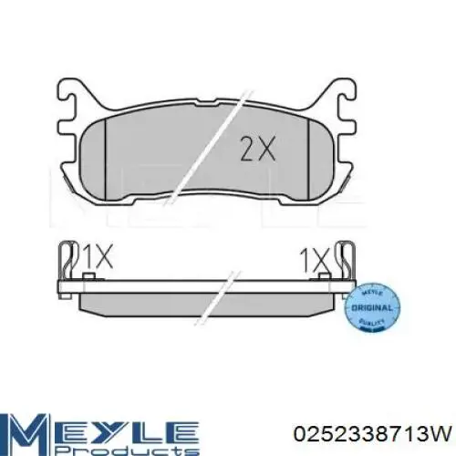 Колодки тормозные задние дисковые на Mazda 323 P V 