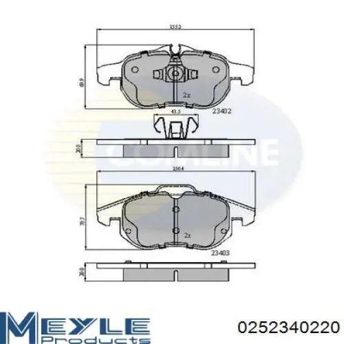 Тормозные колодки Dafmi D271E
