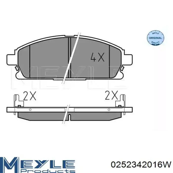 Колодки тормозные передние дисковые на Acura MDX  YD1