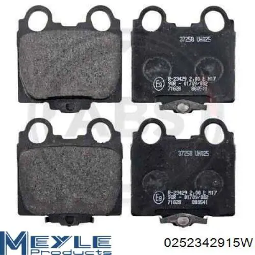 Колодки дисковые  Meyle 0252342915W цена, от 17.34 USD