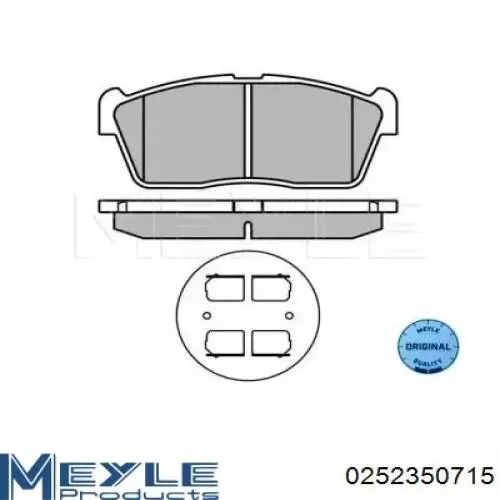 04465-B1010 Daihatsu колодки тормозные передние дисковые