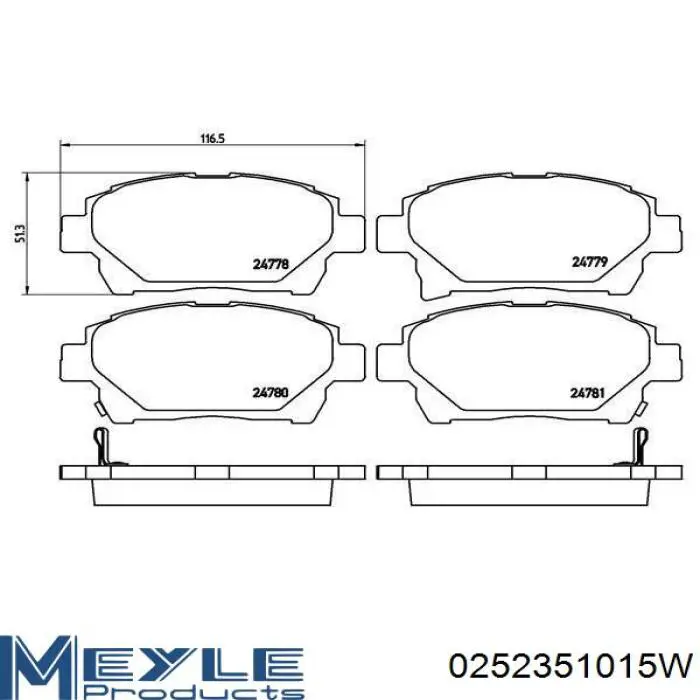 Передние тормозные колодки D2183M Kashiyama