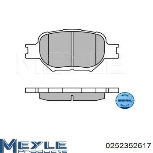 Передние тормозные колодки B111169 Denckermann