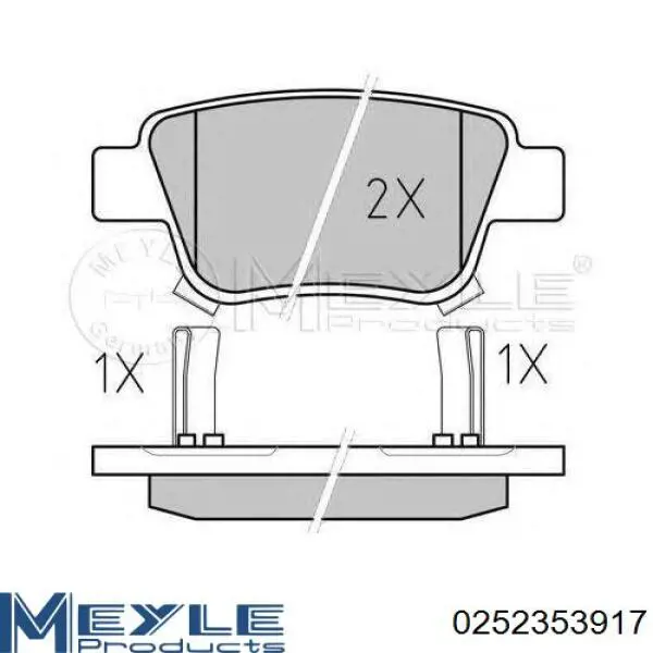 Задние дисковые колодки VALEO 301673