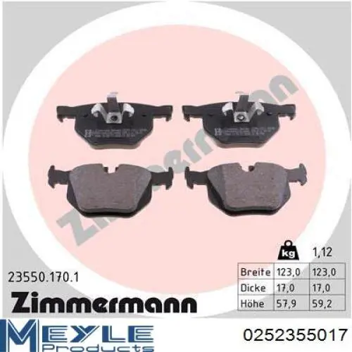 Задние дисковые колодки Dafmi D256E