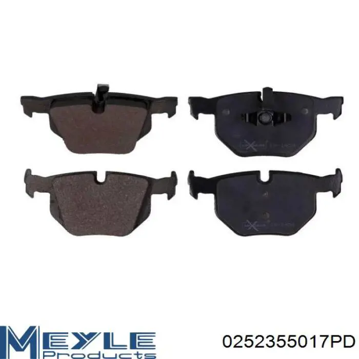 Купить 0252355017PD Meyle Колодки тормозные задние, дисковые