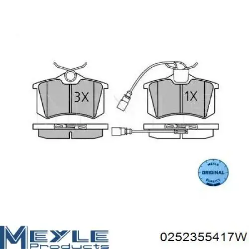 Задние тормозные колодки 5M212M008AA Ford