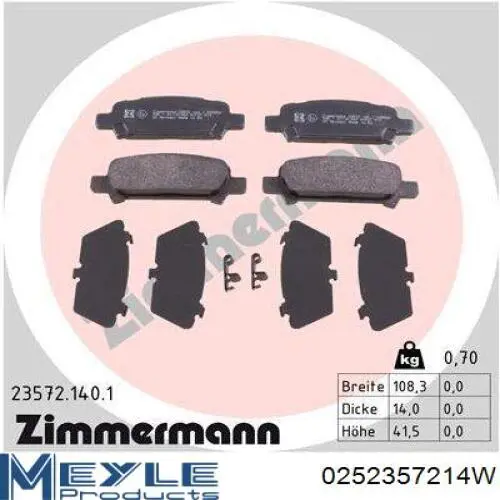 Колодки дисковые  Subaru 26696AE080 цена, от 14.19 USD