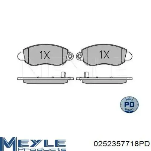 Передние тормозные колодки YC1J2K021AC Ford