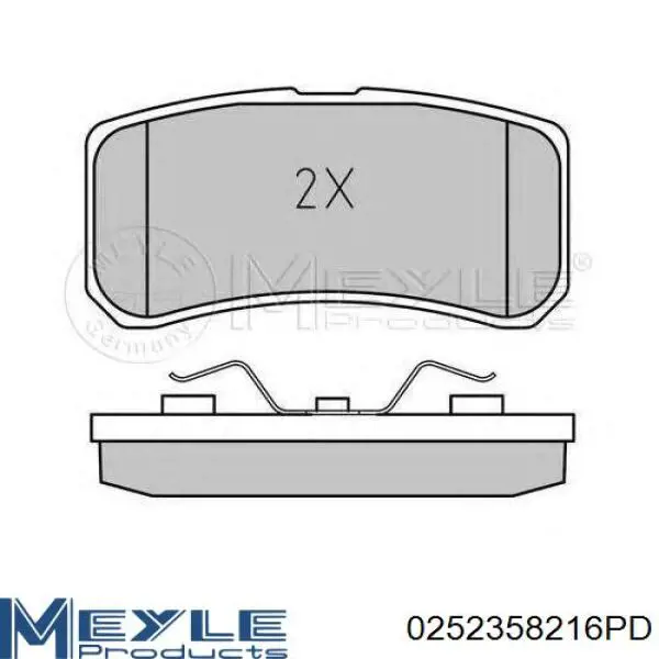 Колодки дисковые  Meyle 0252358216PD цена, от 19.58 USD