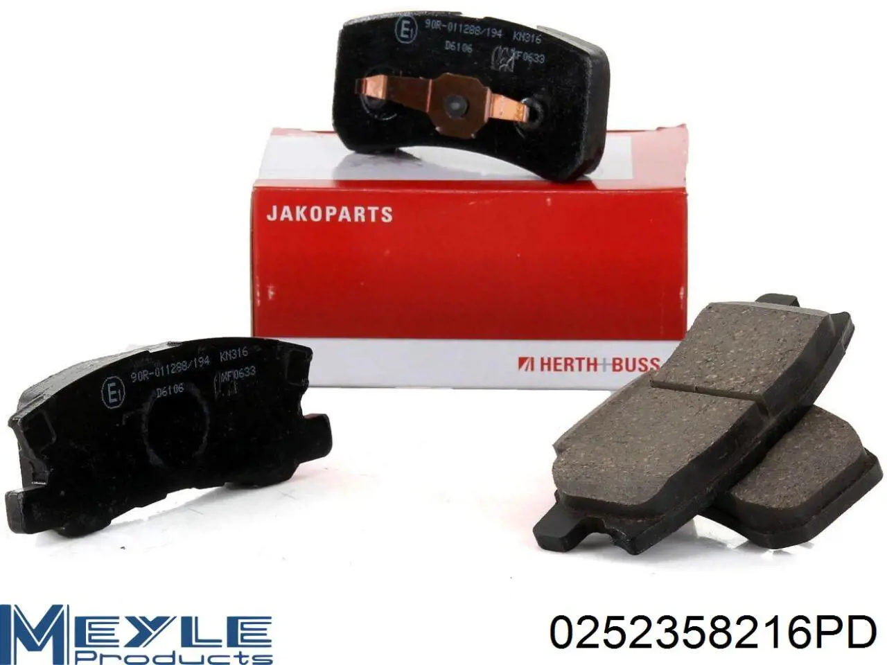 Задние дисковые колодки Meyle 0252358216PD