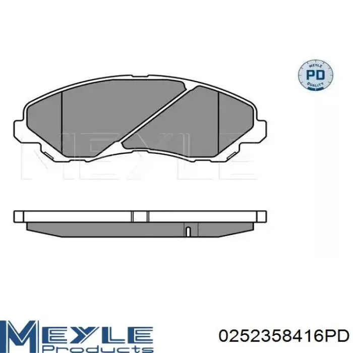Колодки тормозные передние дисковые на Mitsubishi Lancer  IX 