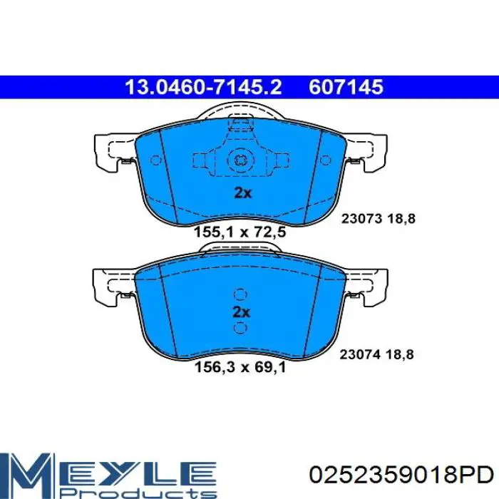 Купить 31212184 Volvo Колодки тормозные