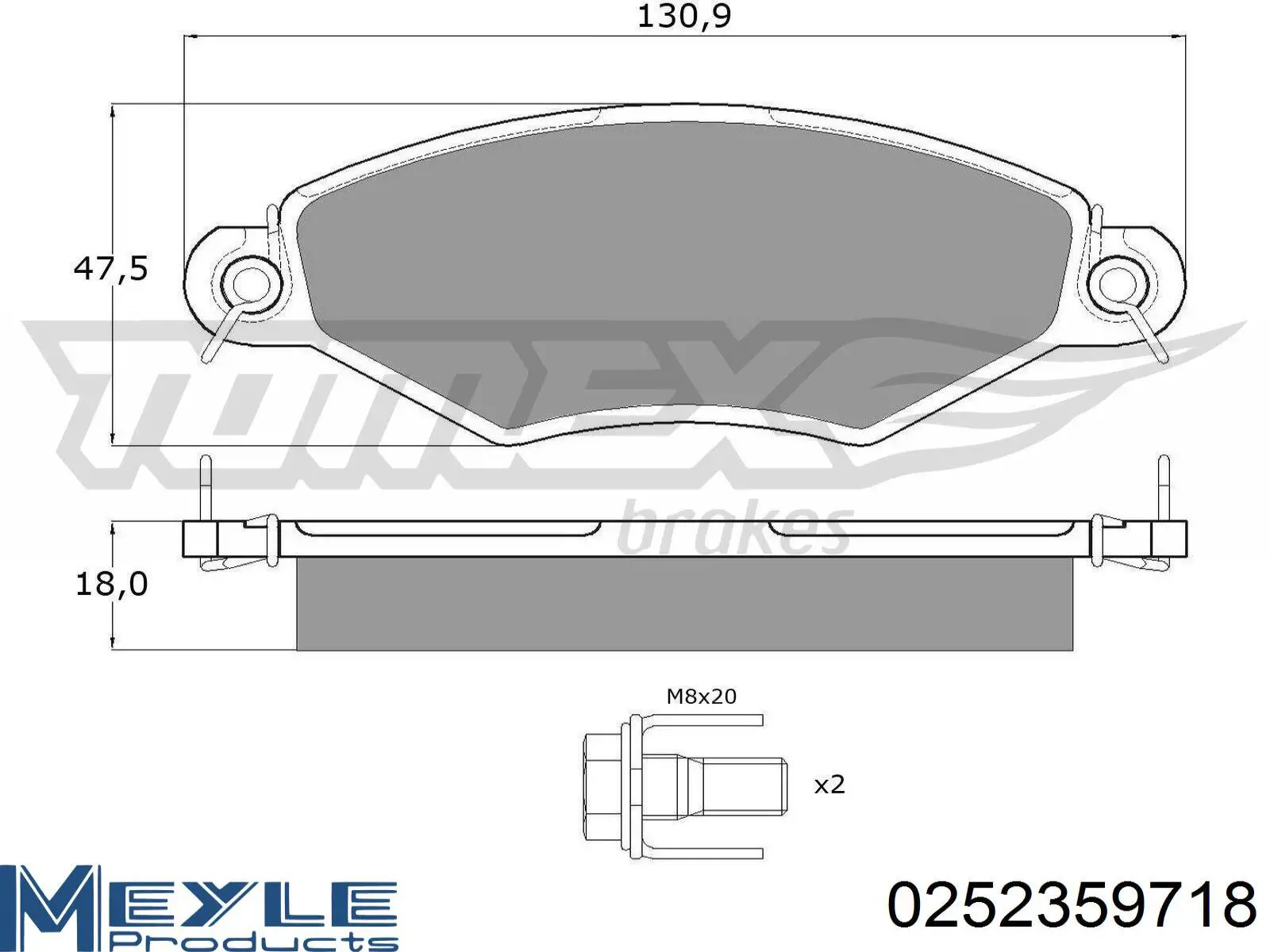 301461 VALEO Колодки передние