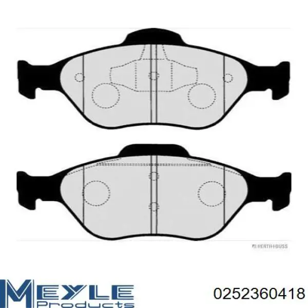 1101463 Ford Колодки передние
