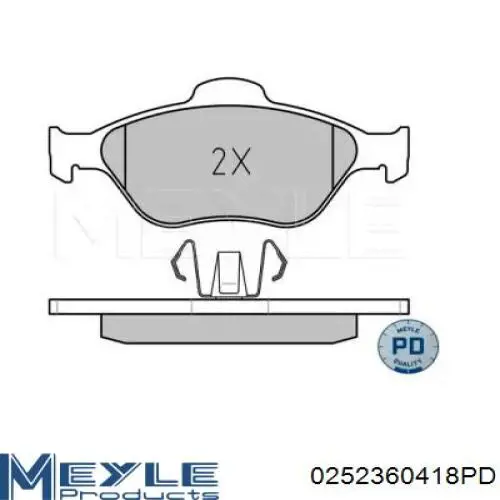 Передние тормозные колодки 1101463 Ford